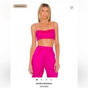 Retrofete silk pink top